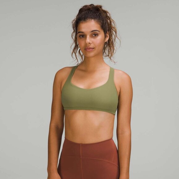 lululemon Free to Be Wild Bra // Bronze Green // Size 4 - Picture 1 of 6